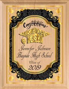 Personalized Graduation Gift Sign CUSTOM High School & College Grad Gift - Picture 1 of 5
