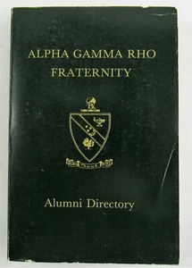1983 Alpha Gamma Rho Fraternity Alumni Directory PB Book History Des Plains IL - Picture 1 of 5