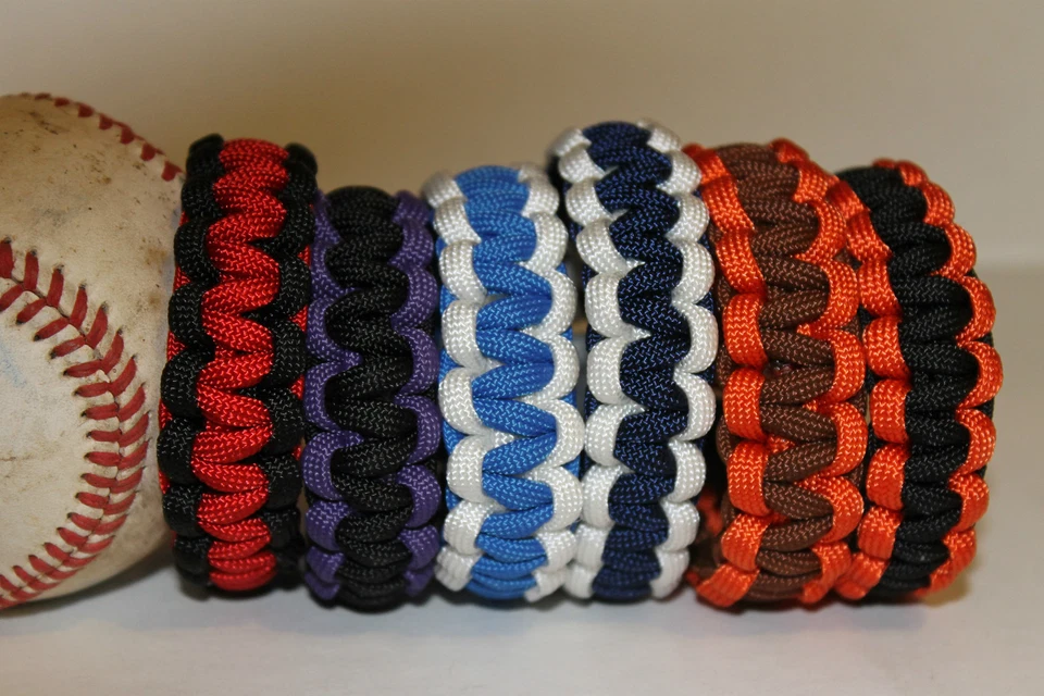 Baseball Paracord Bracelet Team Colors MLB Inspired NATIONAL LEAGUE WEST - Image 1 of 1