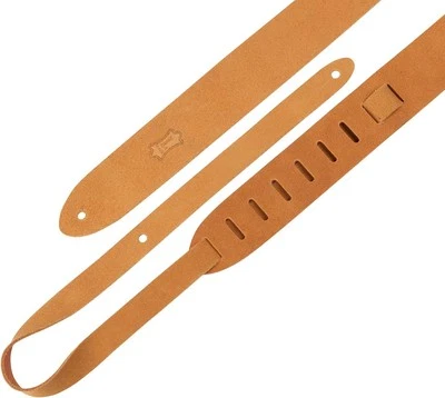 Correa de guitarra Levy's Leathers de cuero gamuza de 2"; extra larga, tostada  Foto 1 de 3