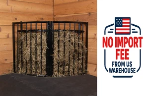 Easy-Up Slow Feed Corner Floor Hay Rack 42409 Durable Livestock Feeder !!! - Picture 1 of 5