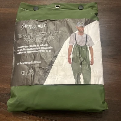 Frogg Toggs Emergency Waders Waterproof PVC Lightweight Fishing Gear Size XL/2X - Image 1 of 4