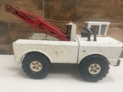 Grúa Mighty Tonka vintage años 70 grúas dobles acero prensado #1301 Foto 1 de 4