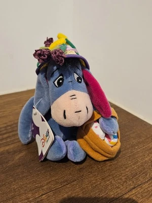 NWT DISNEY Store Mini Bean Bag Easter Bonnet Eeyore 9" - Image 1 of 2