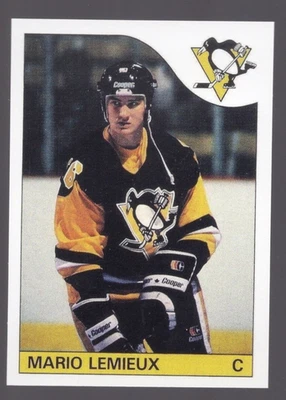 HOCKEY3REPRINTS 1985 ROOKIE MARIO LEMIEUX + THEGREATONE 2 CARDS - Image 1 of 3