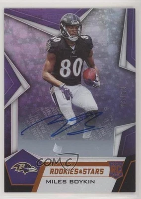 2019 Panini Rookies & Stars Longevity Signatures Orange /60 Miles Boykin Auto RC - Image 1 of 2