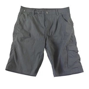 Prana Mens Black Cargo Shorts Hiking Travel Outdoor Size M Medium - Picture 1 of 7