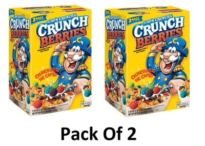 2 PACK - Cap'n Crunch's Crunch Berries Cereal 40 oz (Total 80 oz) - Image 1 of 4