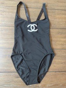 chanel vintage one piece swimsuit