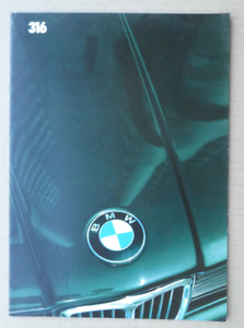 BMW 3 series E21 316 - UK market brochure 1982. 20 pages.