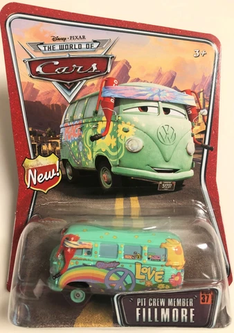Disney Pixar World of Cars Pit Crew Member Fillmore! #37 in Series! New! Mint! Cover