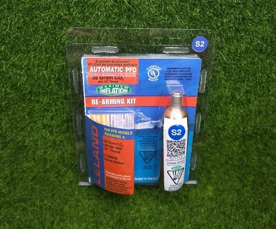 Leland RK-40 CO2 Re-Arm Kit 38 Gram Cartridge Bluestorm PFD - Atmos & Arcus PFDs - Image 1 of 3