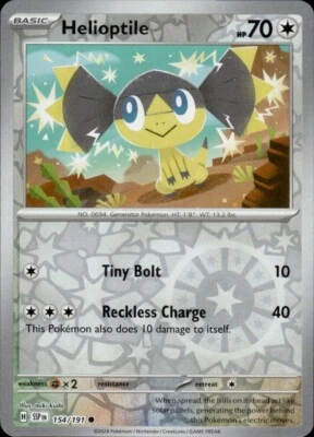 Helioptile 154/191 Sv08: Surging Sparks Reverse Holo - Image 1 of 2