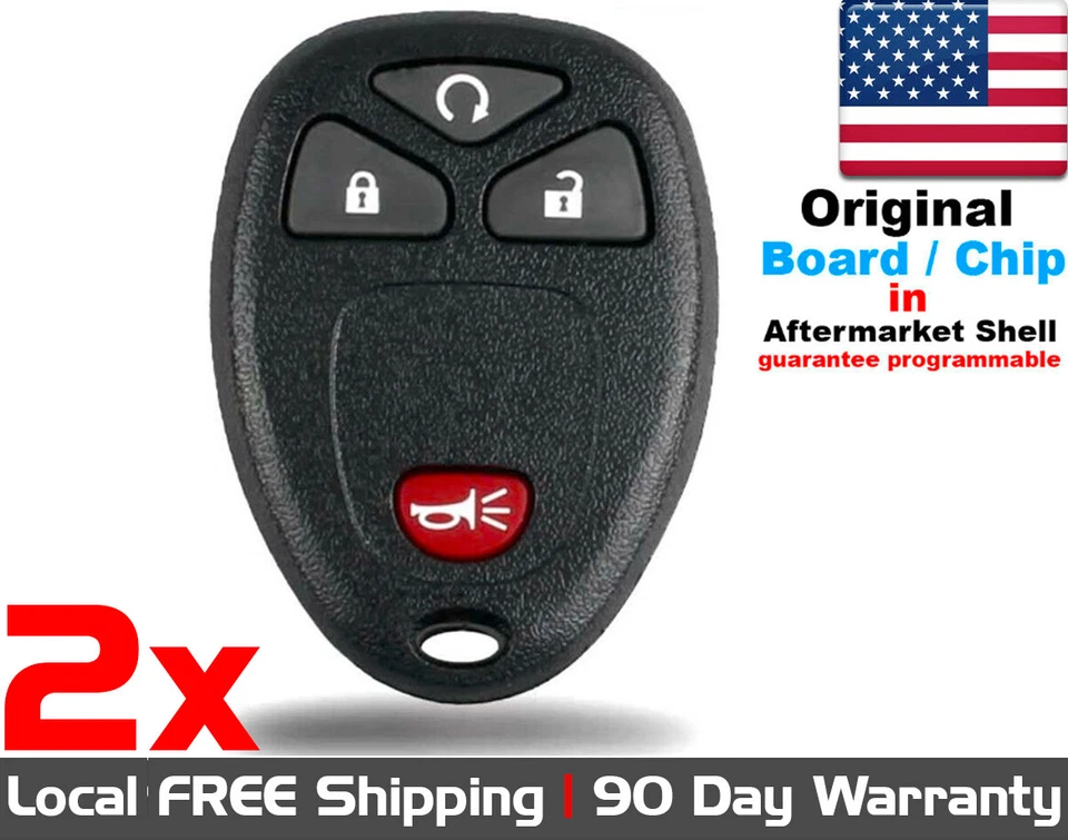 2x OEM Keyless Entry Remote Control Key Fob For Chevy Buick Pontiac Saturn  - Image 1 of 1