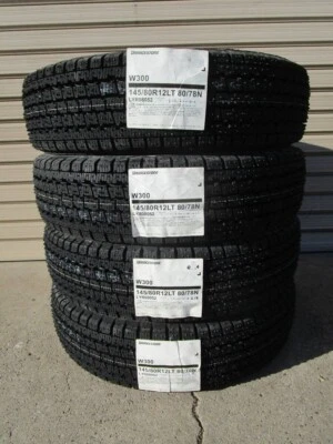 Bridgestone W300 Studless Winter Tire 145/80R12LT  for Lighttruck  set of 4 - Image 1 of 3