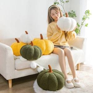 HOT Simple stylePumpkin Pillow Throw Pillow Halloween Theme Plush Pillow 35cm! - Picture 1 of 17