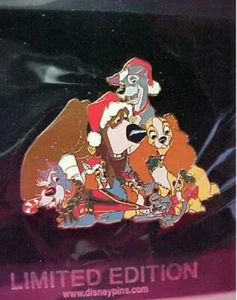 Lady and The Tramp Large Limited Christmas pin - Picture 1 of 4