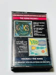 THE KINKS + YARDBIRDS Greatest Hits Cassette Tape 1984 Classic Psych Rock Rare - Picture 1 of 4