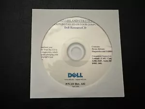 Dell Latitude C400 V740 X300 D400 D600 D800 D505 100L XP Drivers CD DVD Disc - Picture 1 of 1