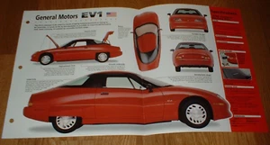 1998 GM EV1 SPEC SHEET BROCHURE POSTER PRINT PHOTO 96 97 98 ELECTRIC CAR - Bild 1 von 1