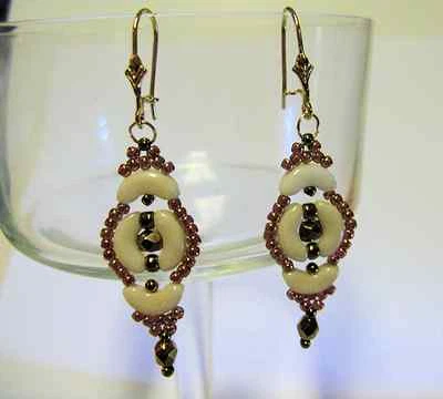 Pendientes colgantes/perforados tesoro inca surtidos en colores de otoño Foto 1 de 2