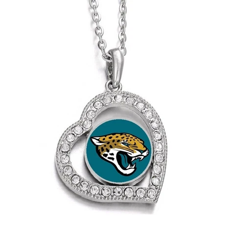 Jacksonville Jaguars Womens 925 Sterling Silver Link Chain Necklace D19 Cover
