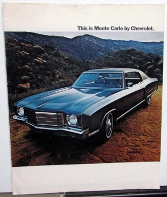 1970 Chevrolet Monte Carlo Color Sales Brochure Original D78774 Foto 1 de 4