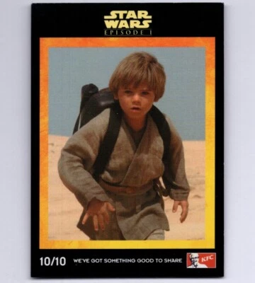 ANAKIN SKYWALKER 1999 KFC Star Wars Movie Trading Card #10 PSA - Image 1 of 2