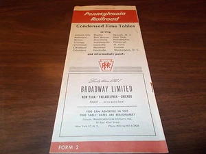 1960 Pennsylvania RR Timetable /October 30, 1960 - Picture 1 of 1