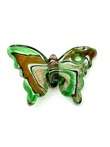 Colgante mariposa de vidrio arte murano, 2,4" de ancho x 1,6" de alto - Imagen 1 de 1