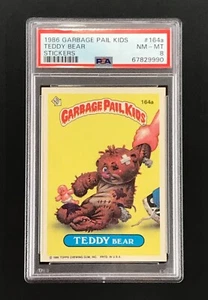 PSA 8 Garbage Pail Kids Series 4 1986 Teddy Bear #164a NM-MT (POP OF 10!) - Picture 1 of 3