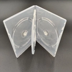 10 x 4 Way Clear DVD 14mm Spine Holds 4 Discs New Replacement Case - Picture 1 of 3