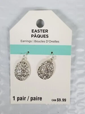 Pendientes de huevo de Pascua 1 par nuevos en caja Foto 1 de 2