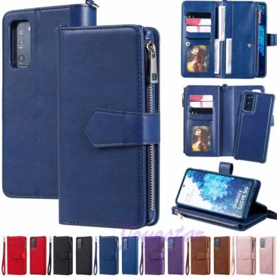 For Samsung S24 Ultra S23 S22 S21 S20 S10 S9 Removable Wallet Leather Case Cover - Image 1 of 4