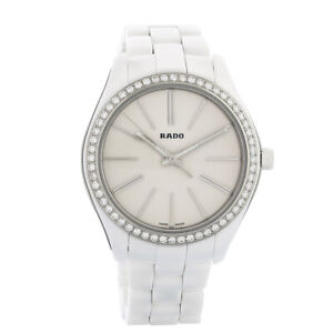 Rado Hyperchrome Diamond Ladies White Ceramic Quartz Watch R32311012
