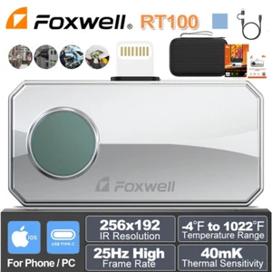 FOXWELL RT100 256 X 192 IR Sensor Infrared Thermal Imaging Camera For iOS System - Picture 1 of 16