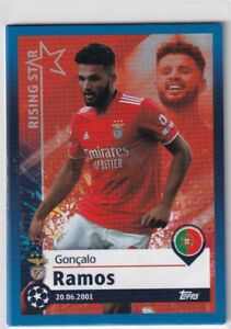 Topps Champions League Sticker CL 21/22 No. 398 Goncalo Ramos rising Star