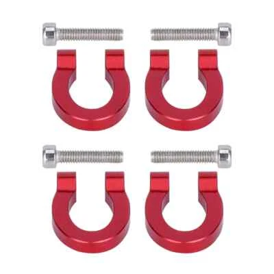 1/10 Scale RC Car Realistic D-ring Mini Tow Hook Shackle for SCX10 TRX4 TF2 D90 - Image 1 of 4