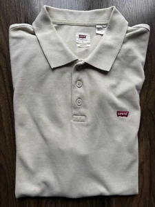 "Camisa polo clásica Levi Strauss (L) 42"" pecho ajuste regular arena clara nueva sin etiquetas precio de venta sugerido por el fabricante 59 GBP" - Imagen 1 de 19
