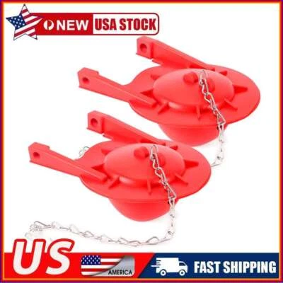 Toilet Flapper Ultra High Performance Universal Flapper 3" Flush Valves (2 PCS) - Image 1 of 4