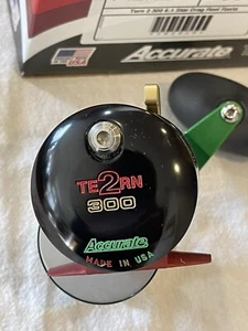 Accurate Tern 2 300 6:1 Twin Star Drag Reel RH - Custom Color - Rasta - Picture 1 of 7