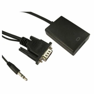 0.2M VGA & AUDIO 3.5mm JACK TO HDMI ADAPTOR (USB POWER) M-F - Picture 1 of 1