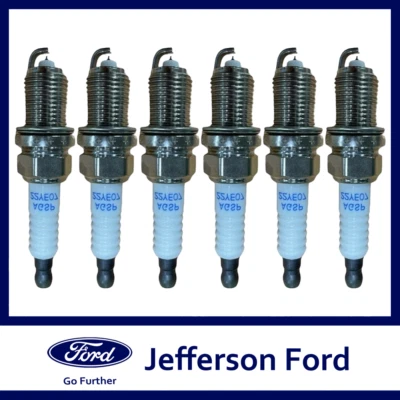 Genuine Ford Falcon BF / FG LPG/GAS Spark Plug Iridium Set X6  - image 1 of 3