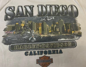 Camisa Harley Davidson vintage para hombre XL San Diego California 2011 envejecida - Imagen 1 de 7