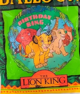 Vintage 90er Jahre König der Löwen Simba Geburtstag König Mylar Party Ballons 1 Single NEU - Bild 1 von 2
