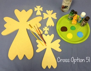 Wooden Cross Shape, Wood Wall Hanging Cross (51), Paintable Wood Cross, Craft - Picture 1 of 1