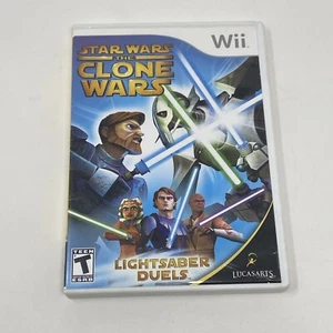 Star Wars The Clone Wars Lightsaber Duels Nintendo Wii Game Tested No Manual - Picture 1 of 12