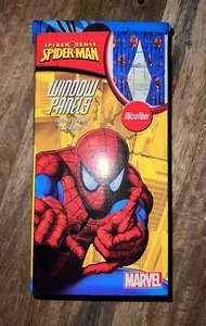Marvel Spider Sense Spider-Man Curtain Panels (2 Panels W/ Tie Backs) 42”x 63” - Picture 1 of 5