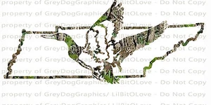 Camuflaje Camuflaje Tennessee Pato Cazador Caza Vinilo Calcomanía Adhesivo Aves Dracos - Imagen 1 de 1