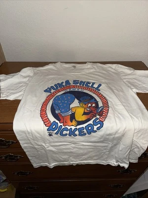 Vintage 70 Pika Shell Picker T Shirt By Stedman Hawaii Whip-um Never Worn - Image 1 of 4